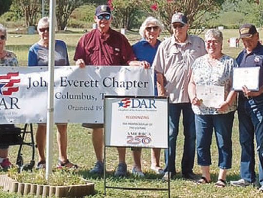 September Flag Recognition awarded to Hernandezes