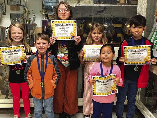 Sheridan Elementary School students for the month of October