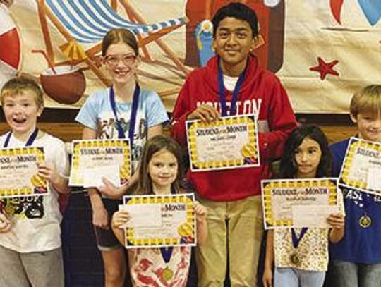 Sheridan Elementary School Students of the Month