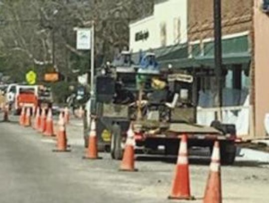 Sidewalk installation at fast pace