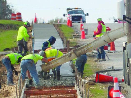 Sidewalk project keeping steady pace