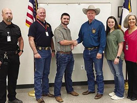 Stetson Whitley welcomed as new deputy with the Austin County Sheriff’s Office