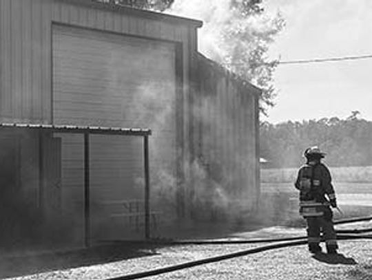 Structure fire on US Hwy 77 south quickly extinguished