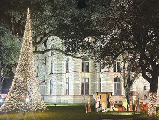 Town Squares are twinkling in the Christmas night