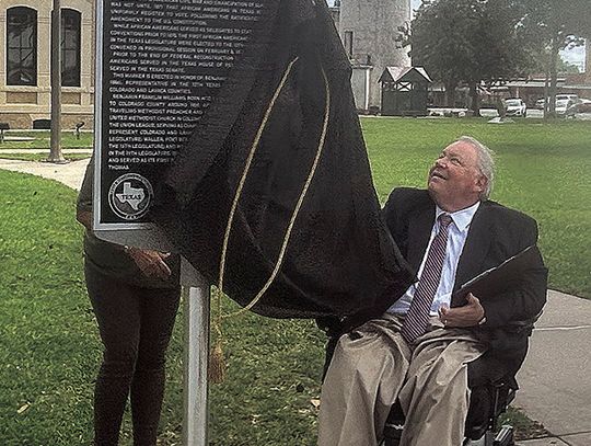 Unveiling of Benjamin Franklin Williams historical marker