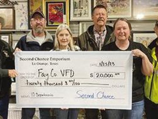 VFD’s recipient of donation