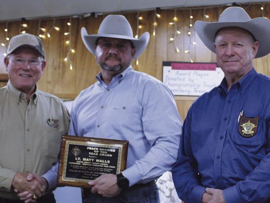 Walls named Officer of the Year