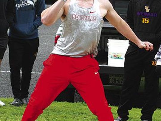 Weimar hosts first track meet of the year on chilly day