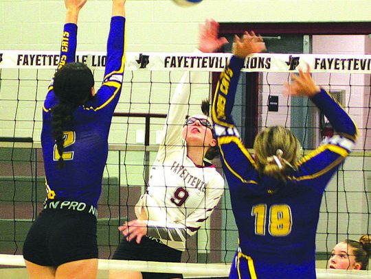 Weimar volleyball puts it to Fayetteville in three sets