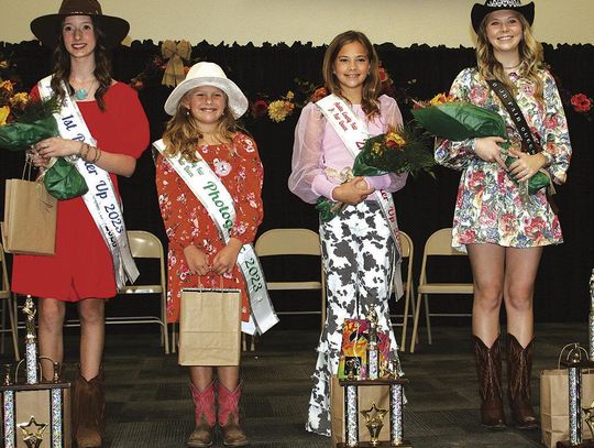 Winners of the Austin County Fair Junior Fair Queen pageant held Oct