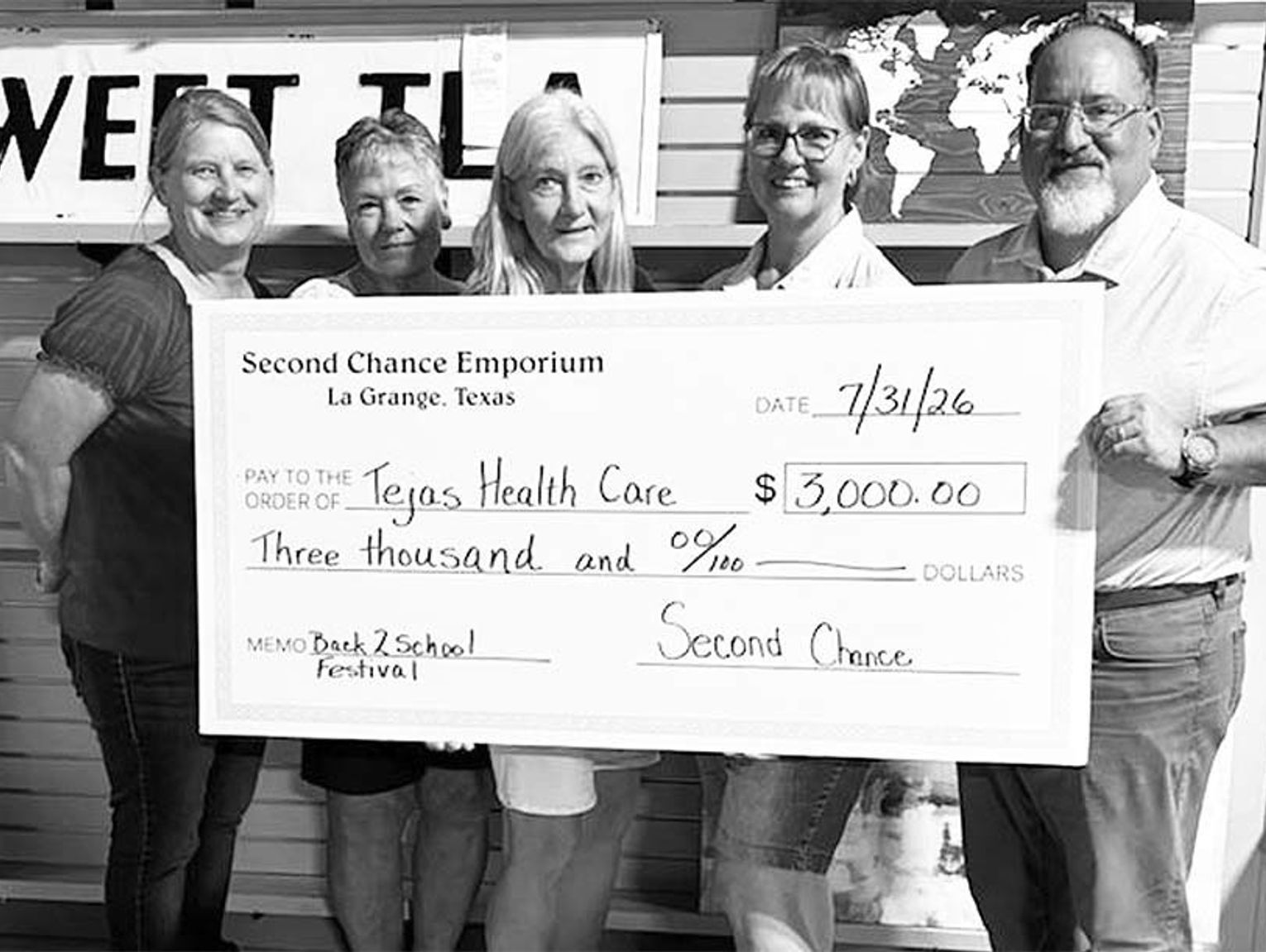SCE donates to Tejas Health Care for Back 2 School Festival
