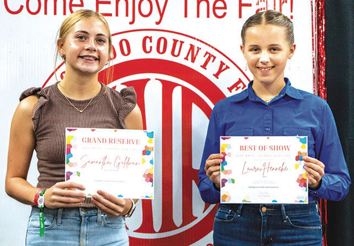 2025 Colorado County Fair Home Economics Results