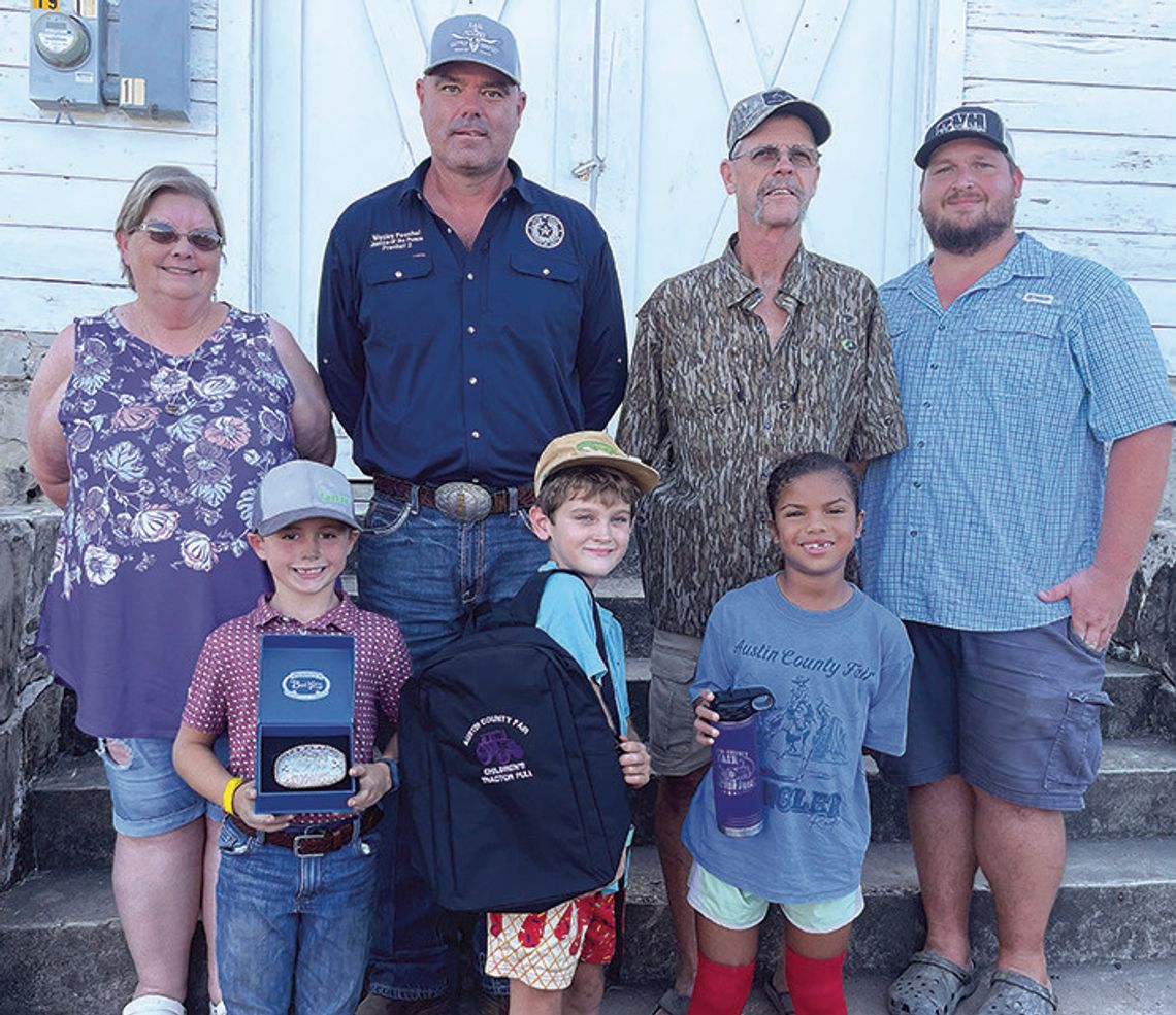 2026 Austin County Fair Children’s Tractor Pull winners
