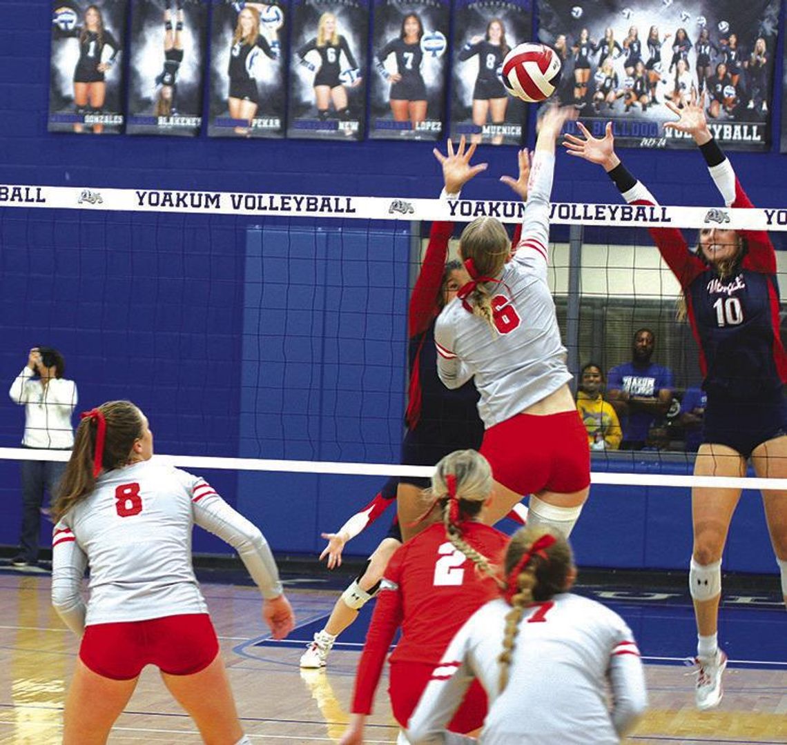 Bellville volleyball falls to Wimberley in three sets