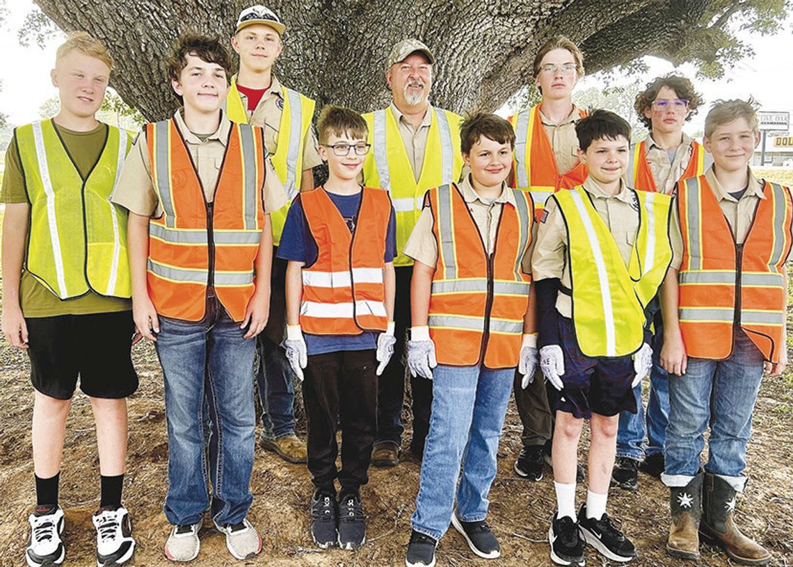 Boy Scouts join the Great American Clean Up