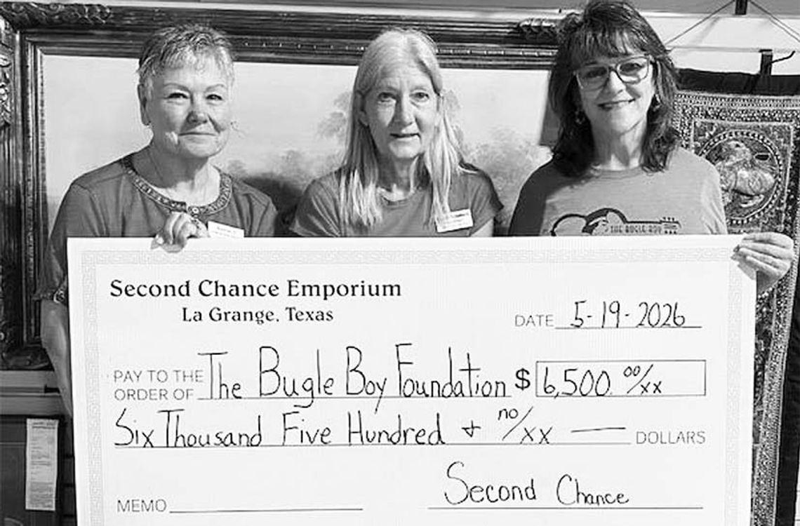 Bugle Boy Foundation receives donation from SCE Bugle Boy Foundation receives donation from SCE