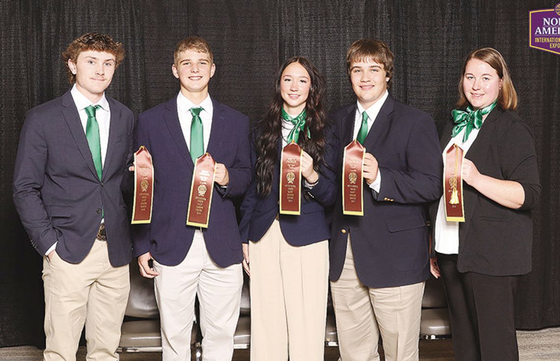 Colorado County 4-H represented at International Invitational Dairy Judging Contest