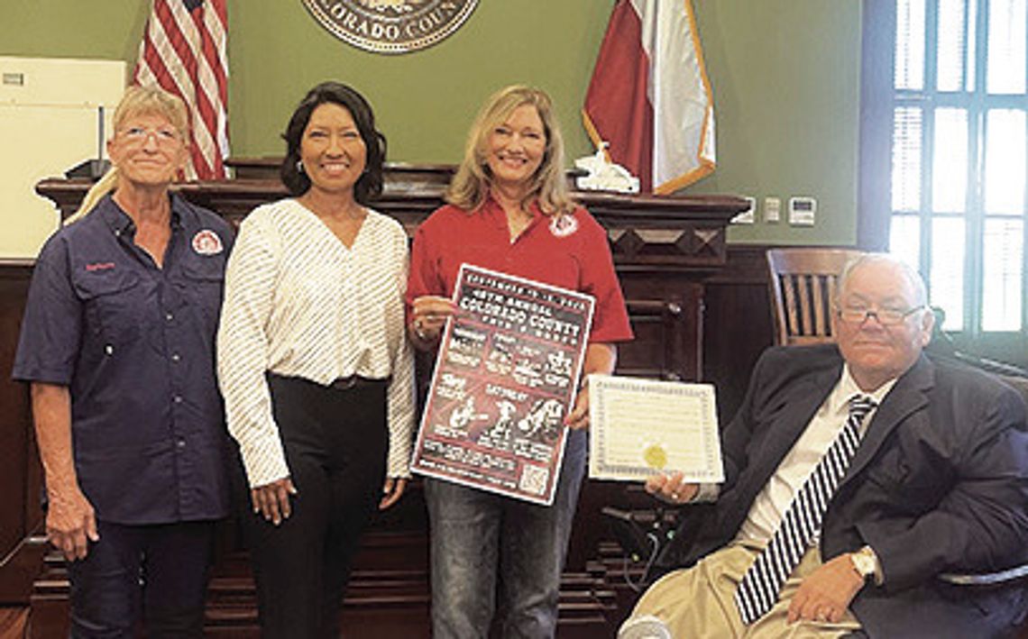 Colorado County Commissioners issue Colorado County Fair proclamation