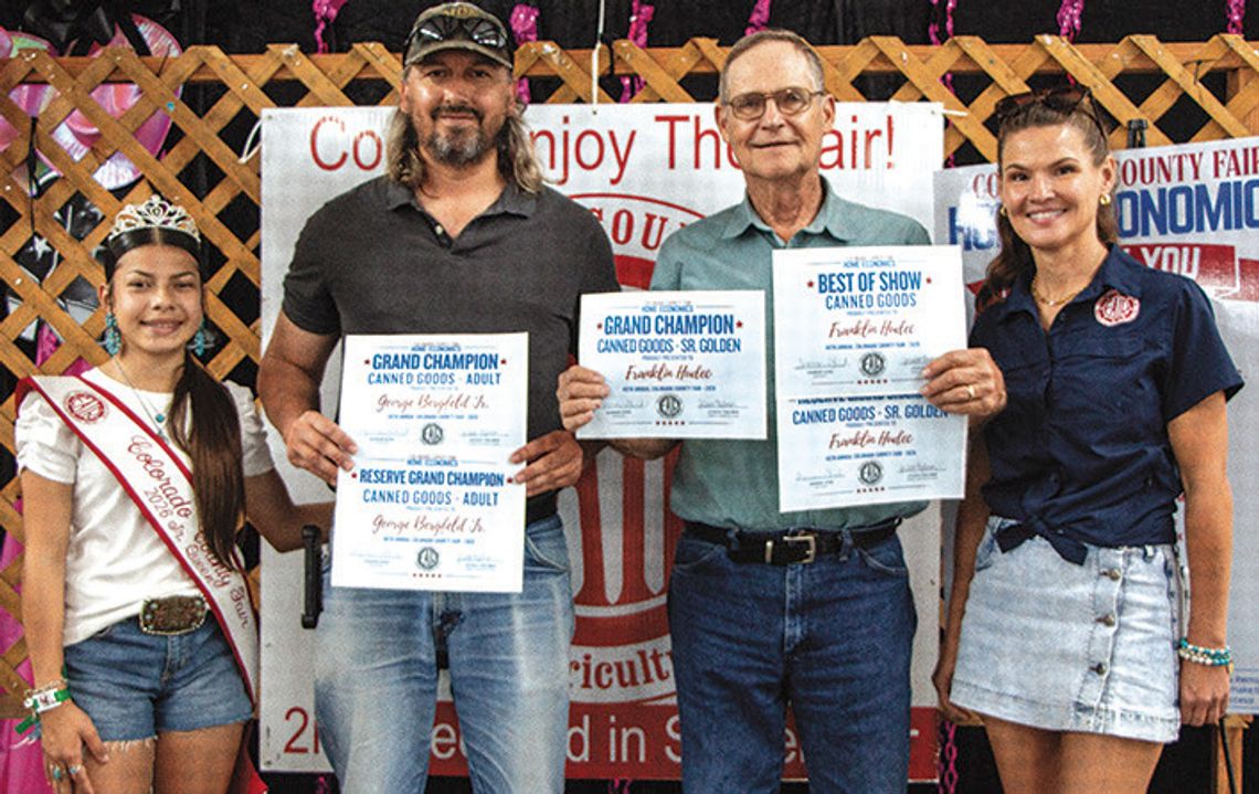 Colorado County Fair Home Economics winners Colorado County Fair Home Economics winners