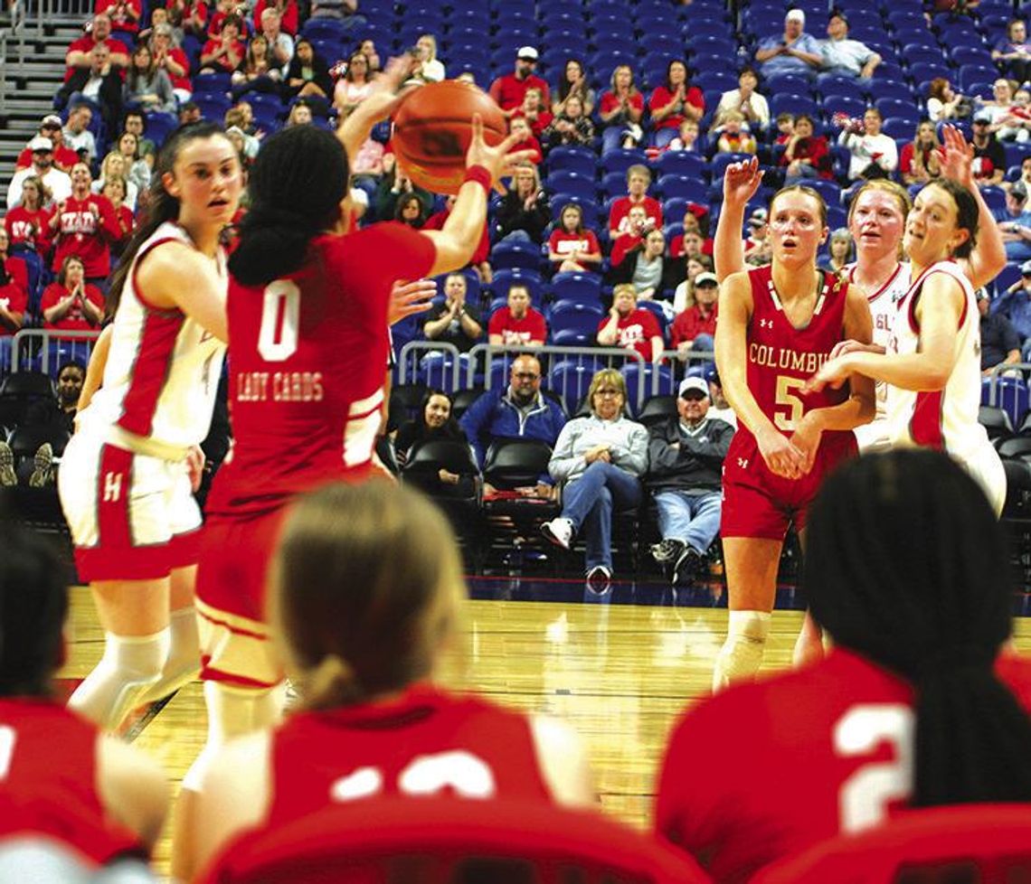 Columbus girls hoops falls to Holliday in state tourney