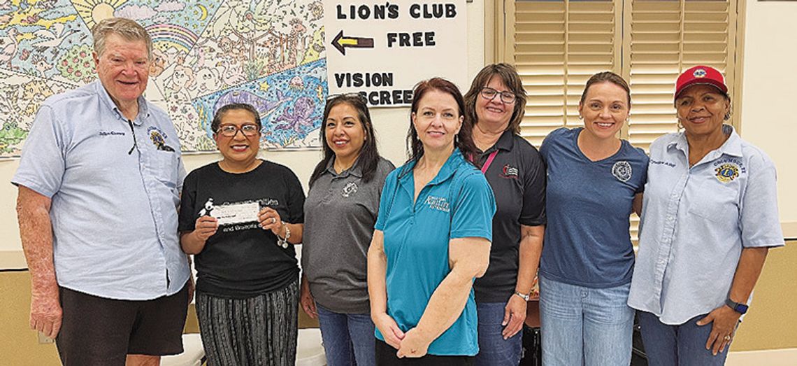 Columbus Lions donate to Back to School Bash