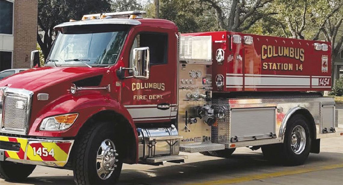 Columbus Volunteer Fire Department takes delivery Columbus Volunteer Fire Department takes delivery