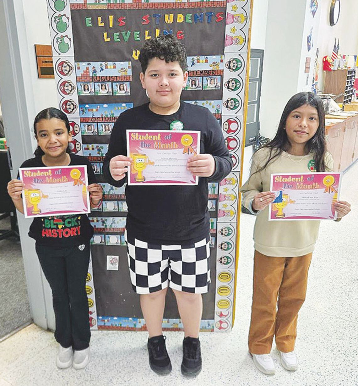 ELIS names February Students of the Month