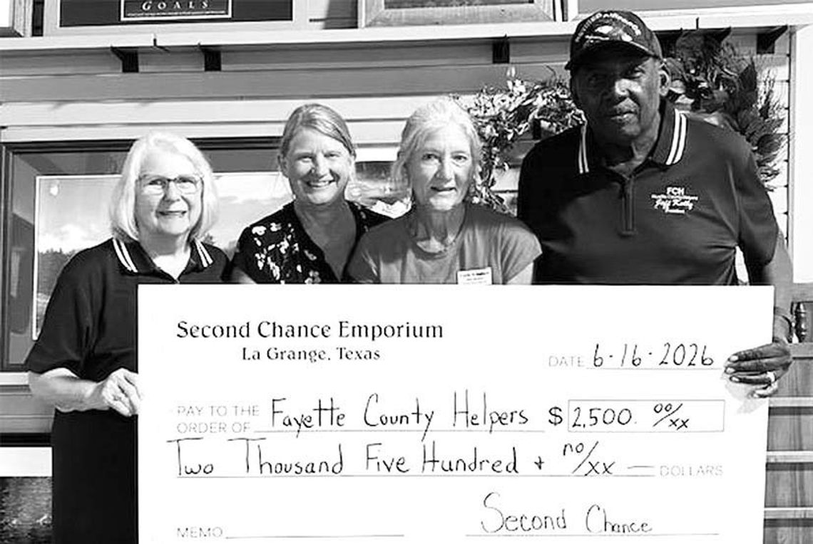 Fayette County Helpers receives SCE donation