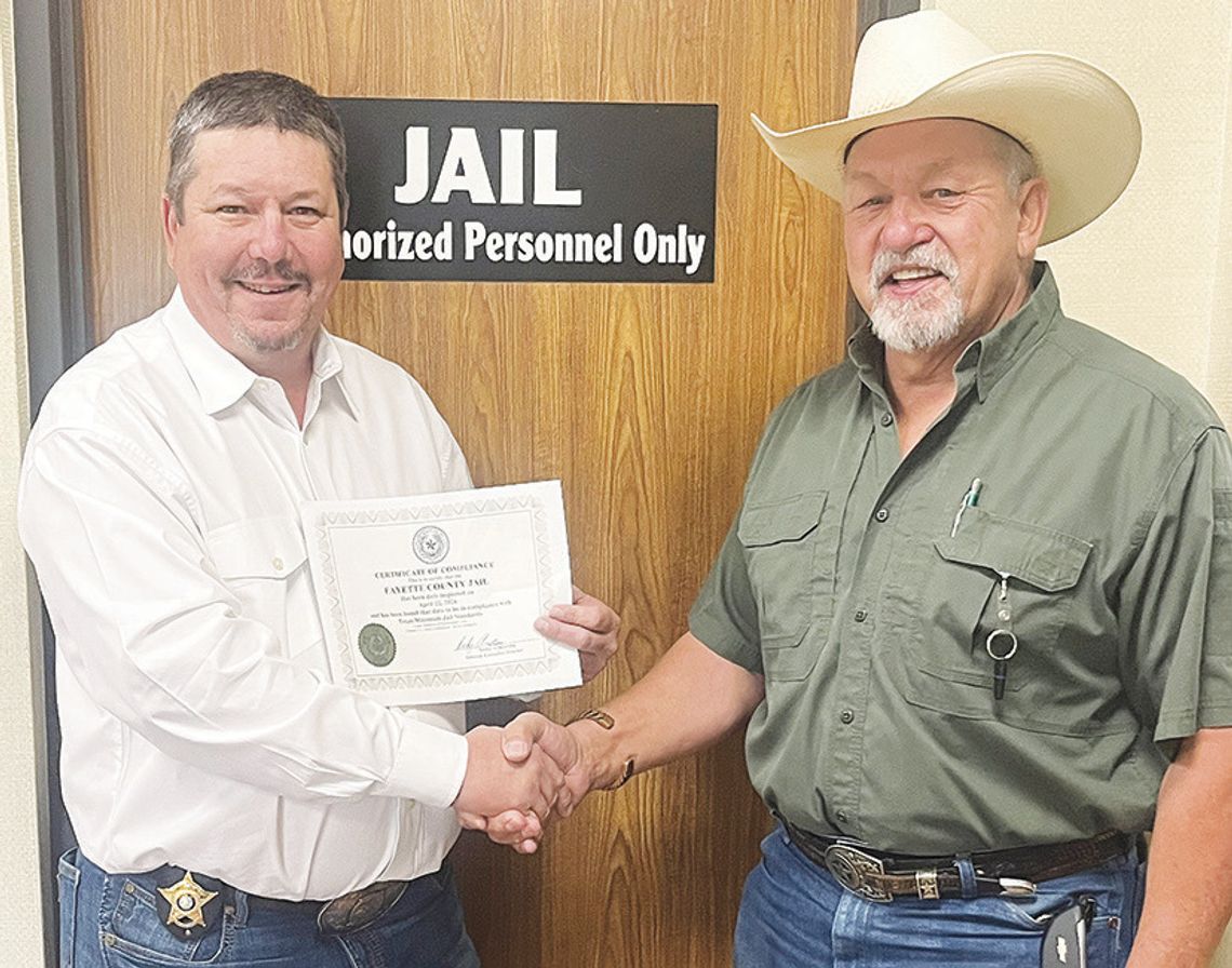 Fayette County Jail passes rigorous state jail inspection