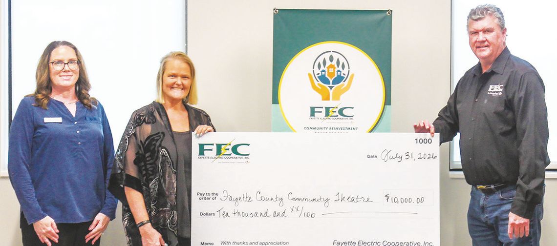 Fayette EC Grant supports permanent home for Fayette County Community Theatre Fayette EC Grant supports permanent home for Fayette County Community Theatre