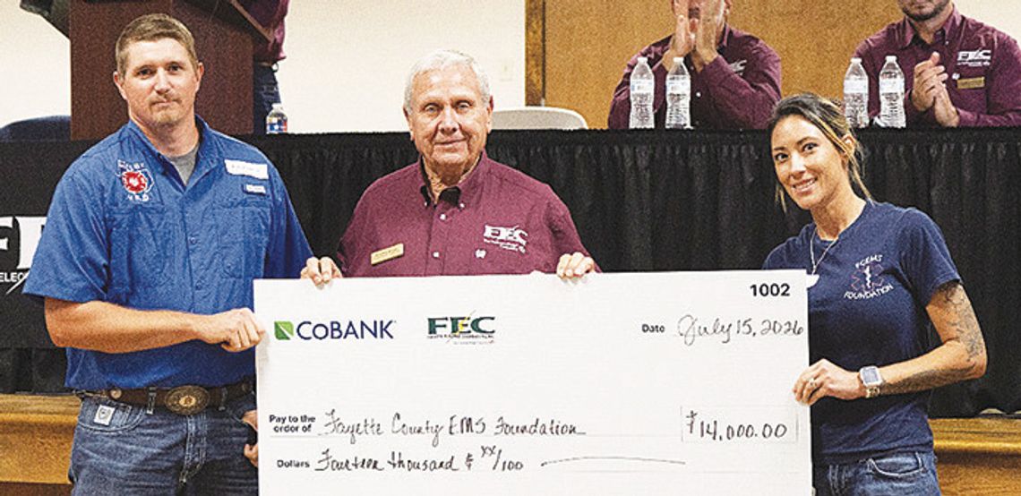 Fayette Electric Cooperative and CoBank award $30,000 in community grants Fayette Electric Cooperative and CoBank award $30,000 in community grants