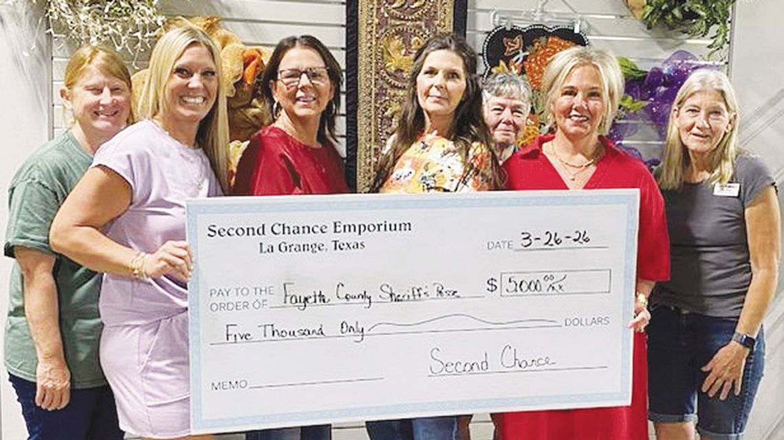 FCSP receives $5K donation from Second Chance Emporium