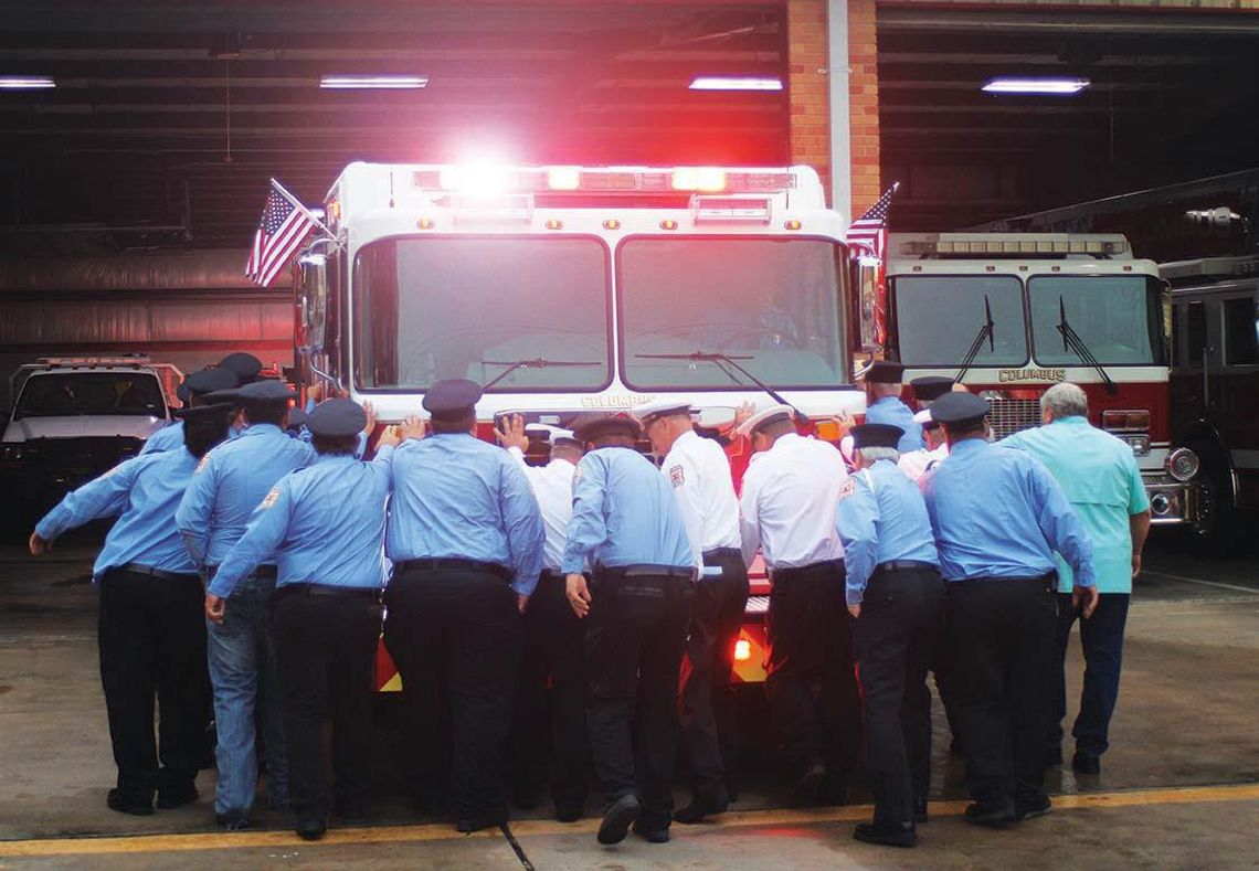 Firetruck push-in dates back to 1800s