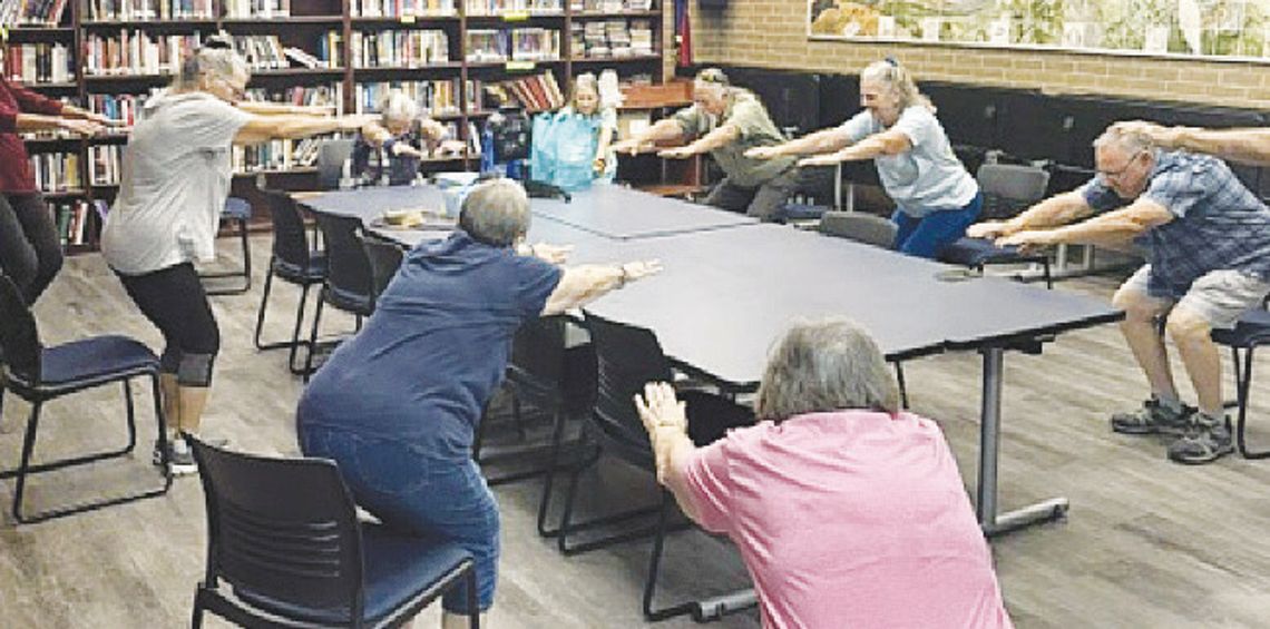 Flex, stretch and balance at Nesbitt Memorial Library