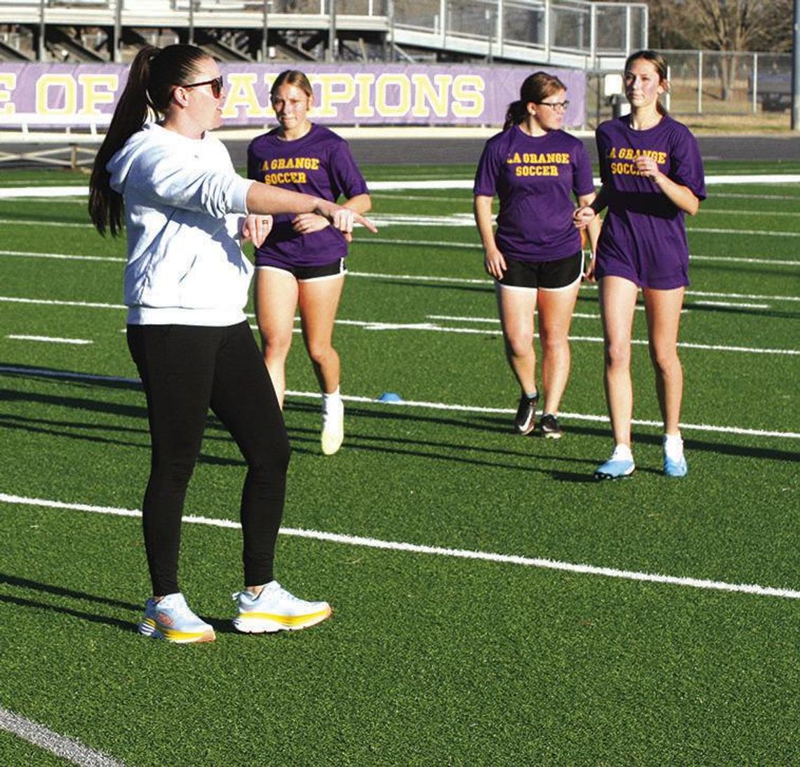 La Grange girl's soccer works toward winning season in Hubbert's second stint