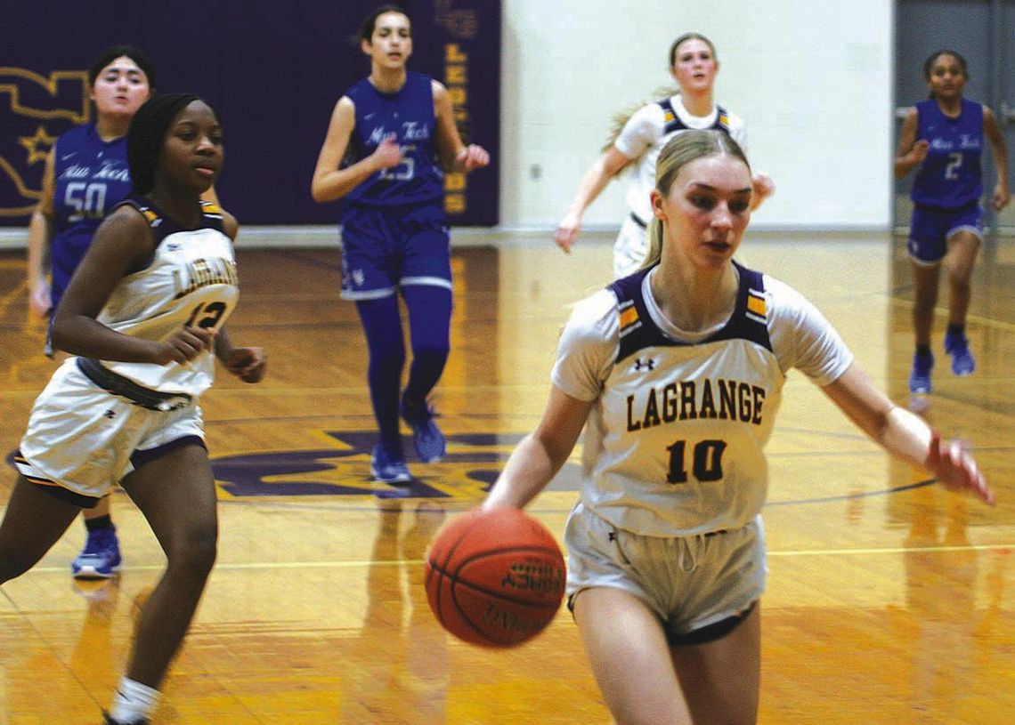 Lady Leopards basketball protects home floor, pummels Manor New Tech