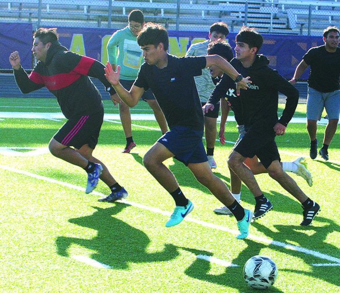 Leopards soccer practice