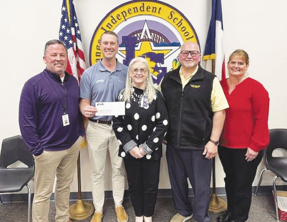 LGISD receives donation from FSB through the School Spirit Debit Card Program LGISD receives donation from FSB through the School Spirit Debit Card Program