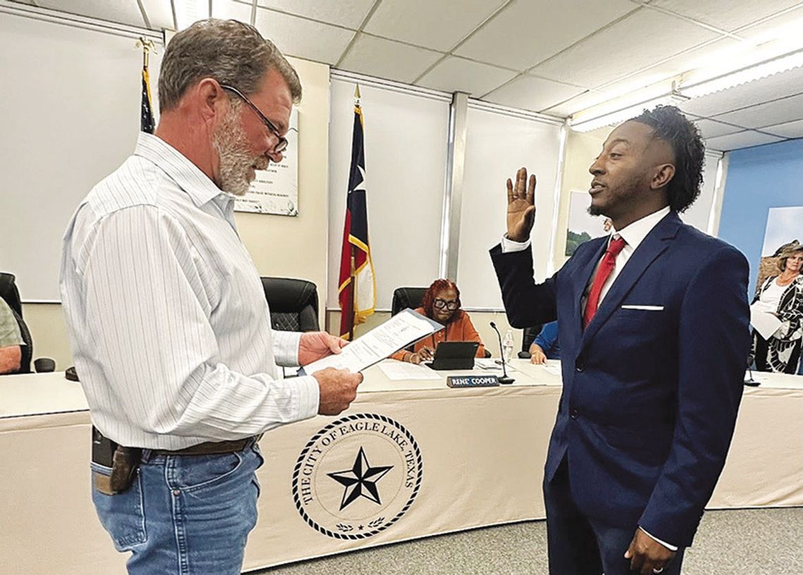 Newly elected mayor of Eagle Lake is Anthony Johnson