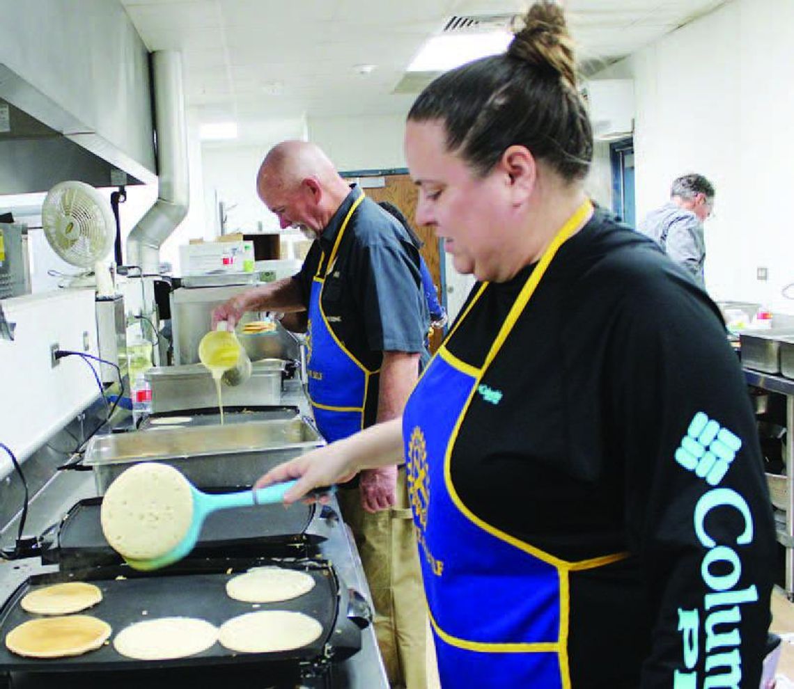 Rotary serves up hot pancakes