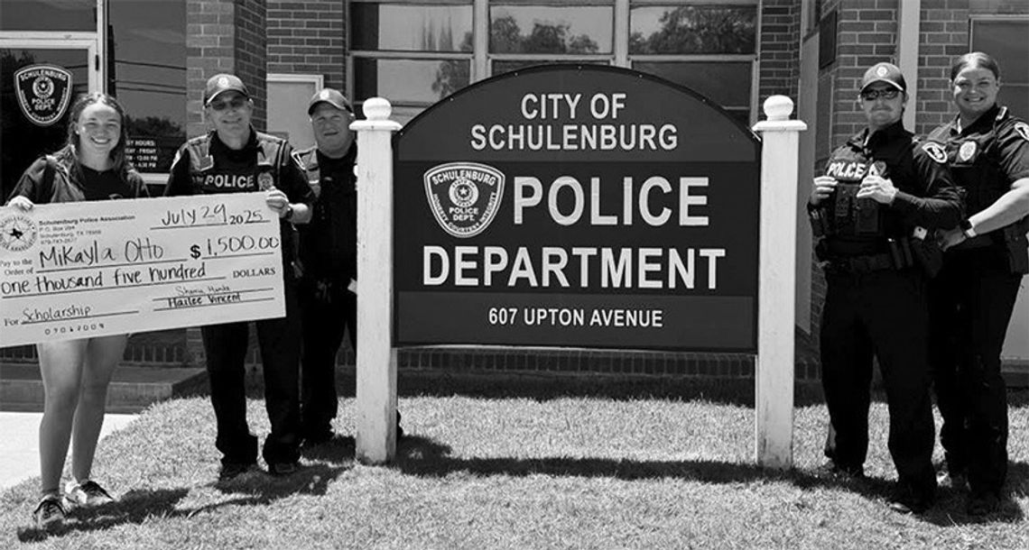 Schulenburg Police Association awards Otto scholarship Schulenburg Police Association awards Otto scholarship