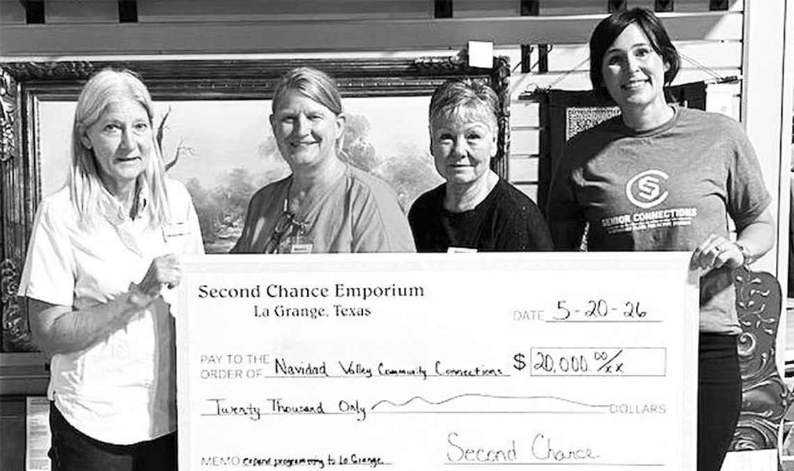 Second Chance Emporium donates to Navidad Valley Community Connections