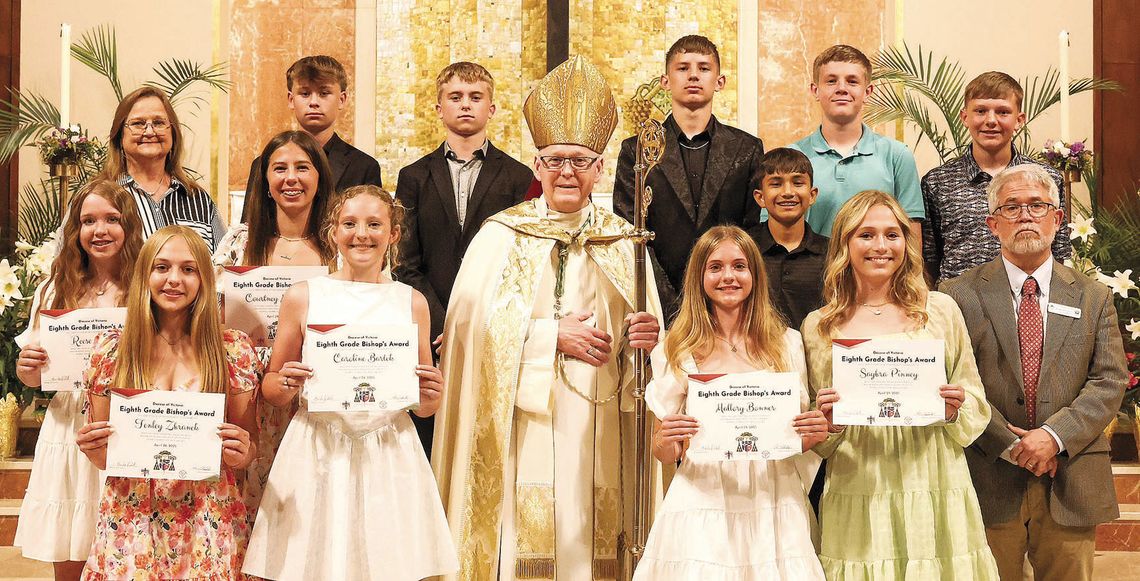 St. Rose of Lima eighth grade receives awards from Diocese St. Rose of Lima eighth grade receives awards from Diocese