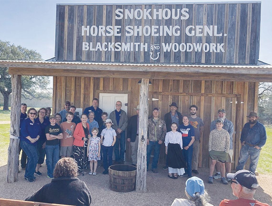 Texas Czech Heritage & Cultural Center dedicates Snokhous Blacksmith Shop at annual exposition