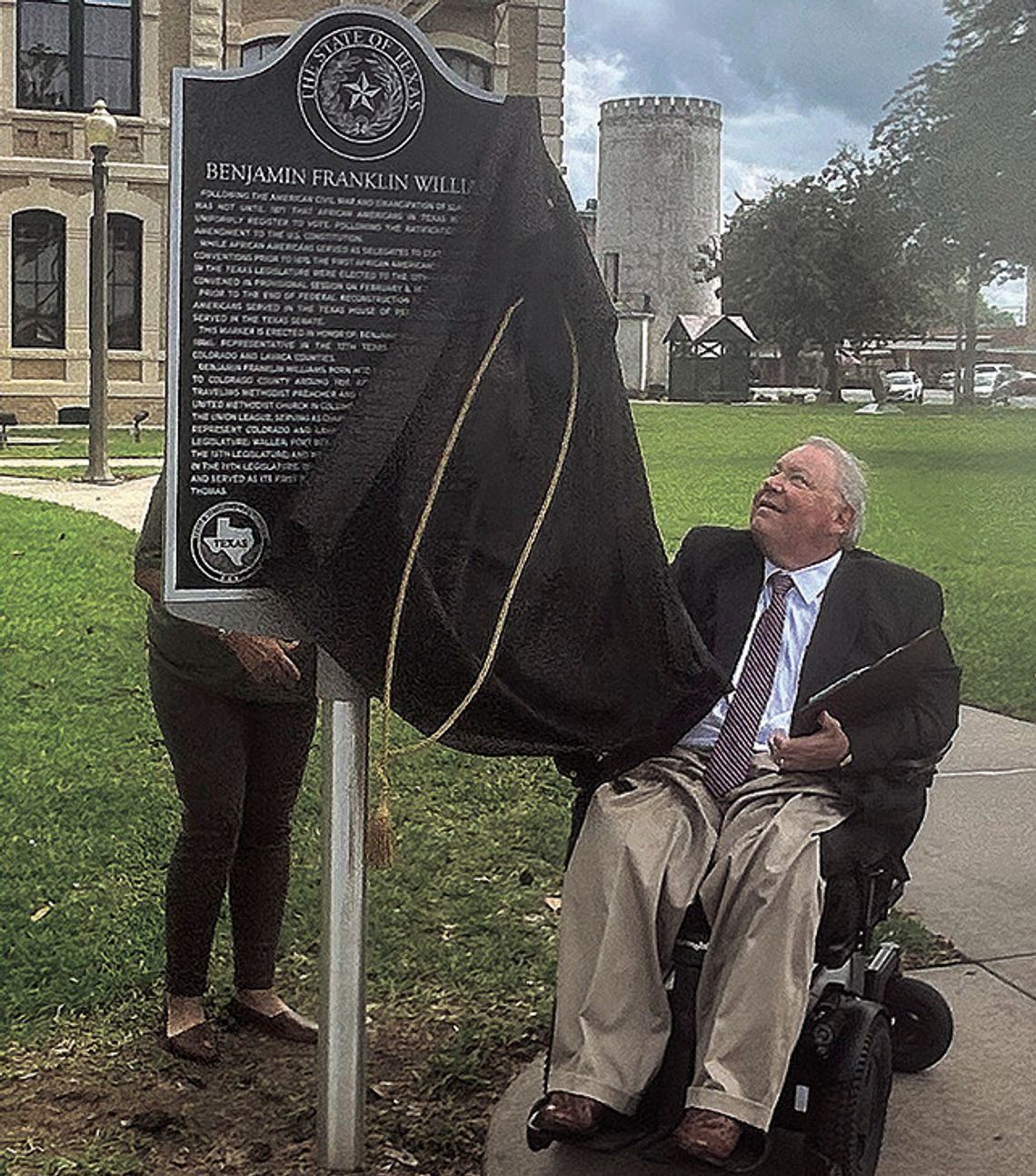 Unveiling of Benjamin Franklin Williams historical marker