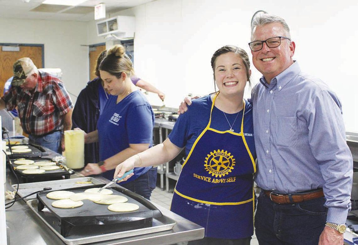 Weimar Rotary holds pancake supper